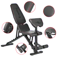 Bancă fitness Insportline ON-X AB10 Antrenamente de forță / Black photo 3