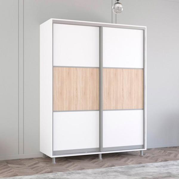 Dulap Mobildor-Lux ARON P K 170 x 60 x 240 / PAL / Alb photo 2