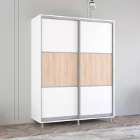 Dulap Mobildor-Lux ARON P K 170 x 60 x 240 / PAL / Alb photo 2