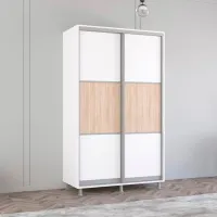 Dulap Mobildor-Lux ARON P K 110 x 60 x 200 / PAL / Alb photo 2