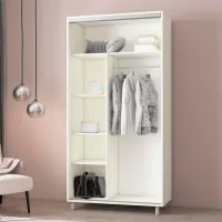 Dulap Mobildor-Lux ARON P K 110 x 60 x 200 / PAL / Alb photo 3