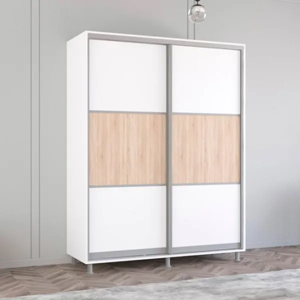 Шкаф Mobildor-Lux ARON P K 180 x 60см x 200 / ЛДСП / Белый photo 2