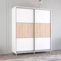 Dulap Mobildor-Lux ARON P K 190 x 60 x 200 / PAL / Alb photo 3