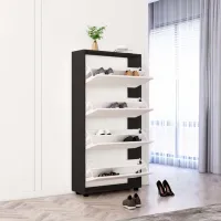 Обувной шкаф Mobildor-Lux Leo 164 x 100 x 27 см /Anthracite /Антрацит photo 2