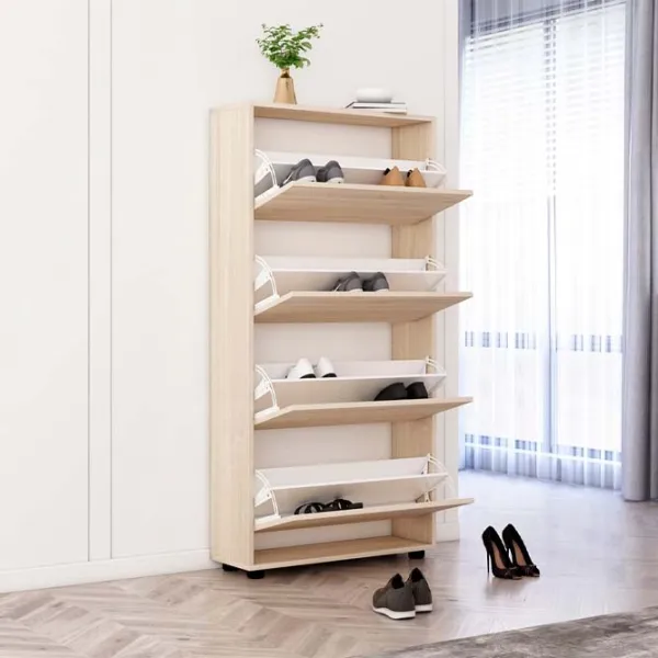 Dulap pentru încălțăminte Mobildor-Lux Leo 164 x 100 x 27 /Sonoma /Sonoma photo 2 Dulap pentru încălțăminte Mobildor-Lux Leo 164 x 100 x 27 /Sonoma /Sonoma photo 2