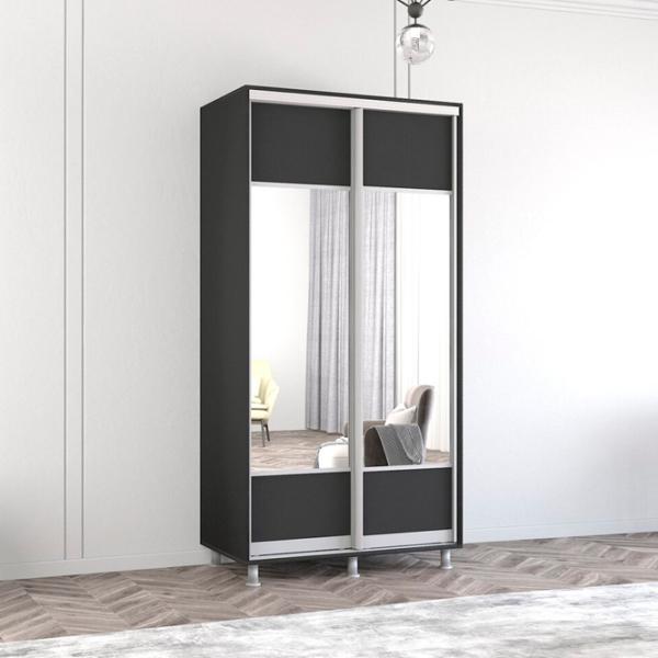 Шкаф Mobildor-Lux Aron 100 x 60см x 240 / ЛДСП / Antracit photo 3