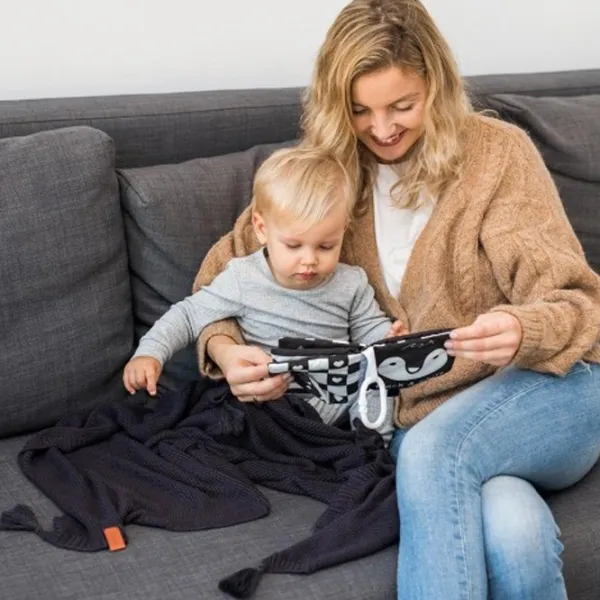 Joc educativ BabyOno Black&White 1+/ Jucărie Moale photo 2