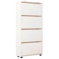 Dulap pentru încălțăminte Mobildor-Lux Leo 164 x 100 x 27 /White /White