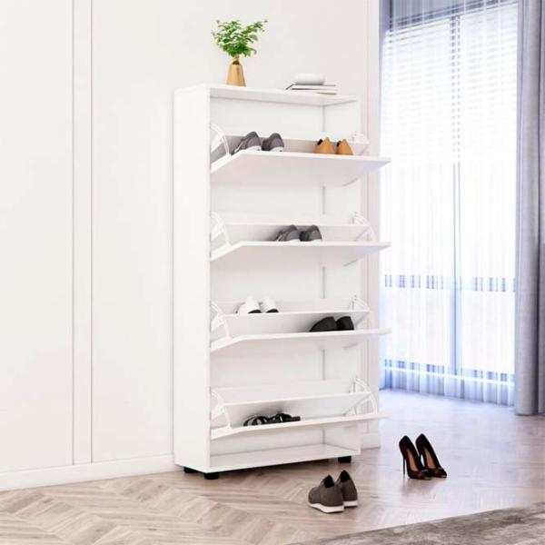 Обувной шкаф Mobildor-Lux Leo 164 x 100 x 27 см /White /Белый photo 2 Обувной шкаф Mobildor-Lux Leo 164 x 100 x 27 см /White /Белый photo 2