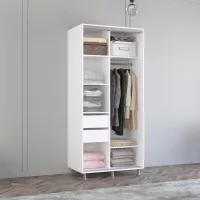Шкаф Mobildor-Lux Aron 180 x 60см x 200 / ЛДСП / Antracit photo 2