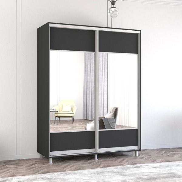 Dulap Mobildor-Lux Aron 160 x 60 x 200 / PAL / Antracit photo 2