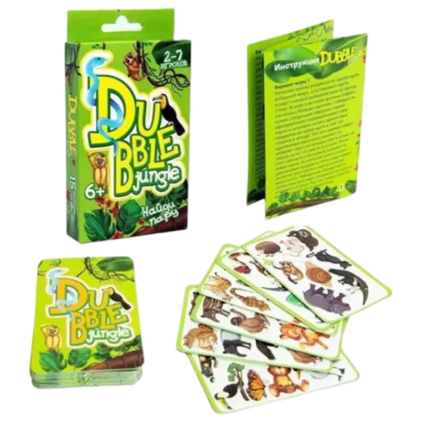 Настольная игра Miscellaneous Dubble Jungle 6+/ Игральные карты photo 1 Настольная игра Miscellaneous Dubble Jungle 6+/ Игральные карты photo 1