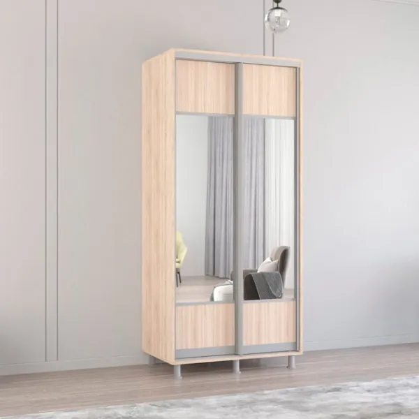 Шкаф Mobildor-Lux Aron 100 x 60см x 230 / ЛДСП / Sonoma photo 3