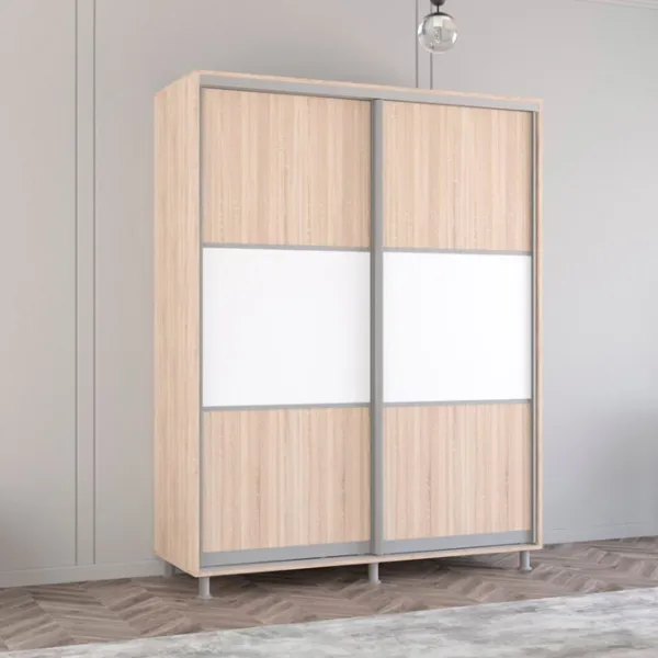 Dulap Mobildor-Lux ARON P K 180 x 60 x 210 / PAL / Sonoma photo 3