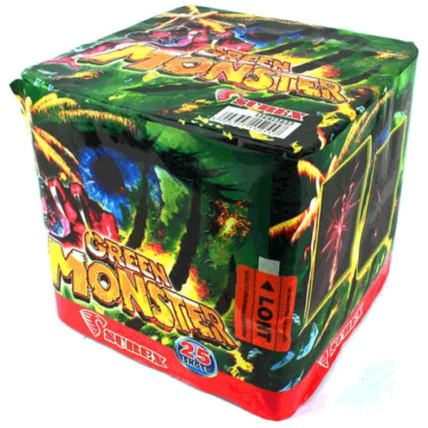 Baterie de artificii Surex GREEN MONSTER 25 focuri photo 1 Baterie de artificii Surex GREEN MONSTER 25 focuri photo 1