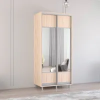 Dulap Mobildor-Lux Aron 100 x 60 x 240 / PAL / Sonoma photo 3