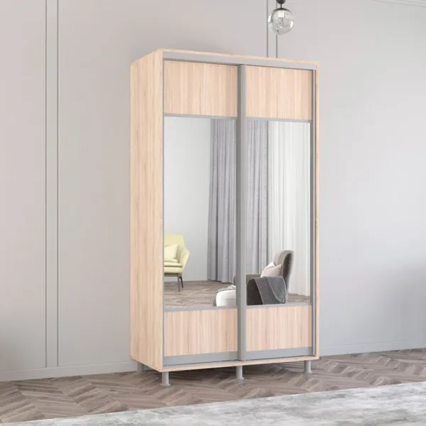 Dulap Mobildor-Lux Aron 120 x 60 x 240 / PAL / Sonoma photo 3