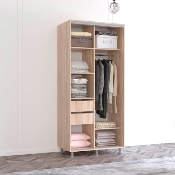 Dulap Mobildor-Lux Aron 180 x 60 x 200 / PAL / Sonoma photo 2