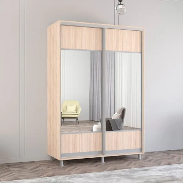 Шкаф Mobildor-Lux Aron 160 x 60см x 200 / ЛДСП / Sonoma photo 2