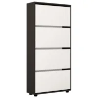 Dulap pentru încălțăminte Mobildor-Lux Leo 164 x 70 x 27 /Anthracite /Anthracite