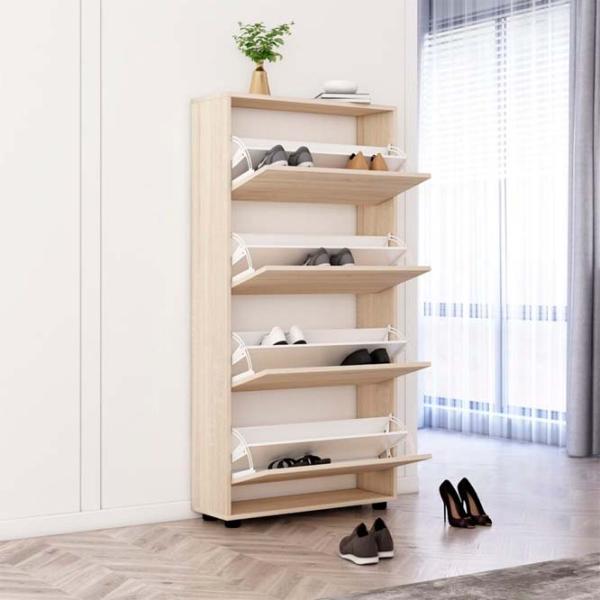 Dulap pentru încălțăminte Mobildor-Lux Leo 164 x 70 x 27 /Sonoma /Sonoma photo 2 Dulap pentru încălțăminte Mobildor-Lux Leo 164 x 70 x 27 /Sonoma /Sonoma photo 2