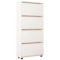 Dulap pentru încălțăminte Mobildor-Lux Leo 164 x 70 x 27 /White /White