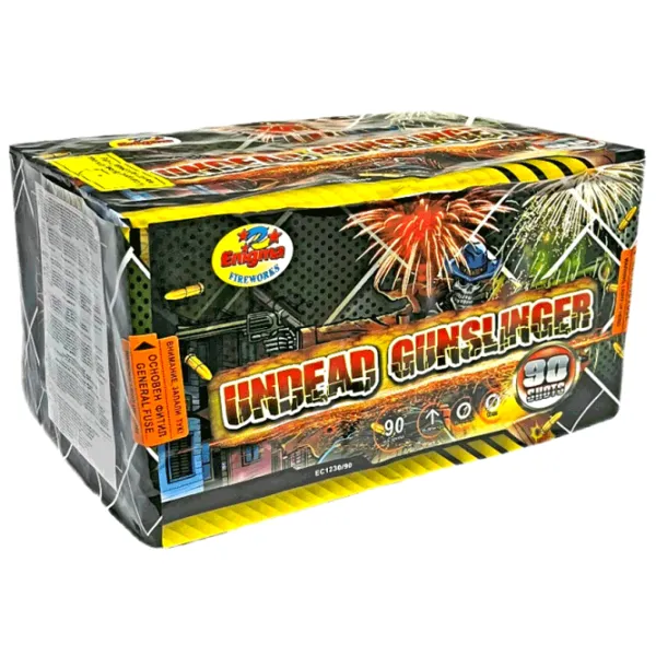 Baterie de artificii Enigma UNDEAD GUNSLINGER 90 focuri photo 1 Baterie de artificii Enigma UNDEAD GUNSLINGER 90 focuri photo 1