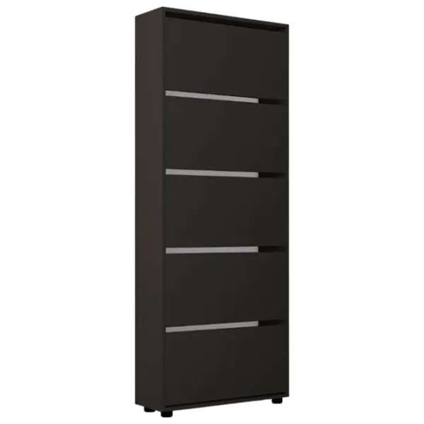 Dulap pentru încălțăminte Mobildor-Lux Leo 203 x 70 x 27 /Anthracite /Anthracite photo 1