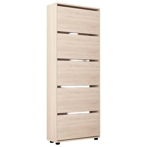 Dulap pentru încălțăminte Mobildor-Lux Leo 203 x 70 x 27 /Sonoma /Sonoma photo 1