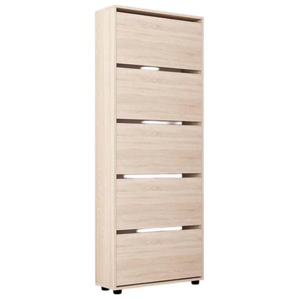 Dulap pentru încălțăminte Mobildor-Lux Leo 203 x 70 x 27 /Sonoma /Sonoma photo 1