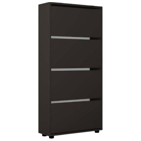 Dulap pentru încălțăminte Mobildor-Lux Leo 164 x 80 x 27 /Anthracite /Anthracite photo 1