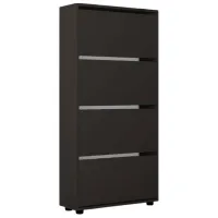 Dulap pentru încălțăminte Mobildor-Lux Leo 164 x 80 x 27 /Anthracite /Anthracite