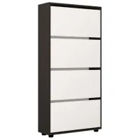Dulap pentru încălțăminte Mobildor-Lux Leo 164 x 80 x 27 /Anthracite /Anthracite