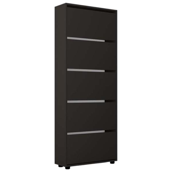 Dulap pentru încălțăminte Mobildor-Lux Leo 203 x 80 x 27 /Anthracite /Anthracite photo 1
