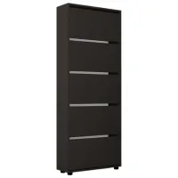 Dulap pentru încălțăminte Mobildor-Lux Leo 203 x 80 x 27 /Anthracite /Anthracite