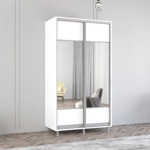 Dulap Mobildor-Lux Aron 140 x 60 x 210 / PAL / White photo 2