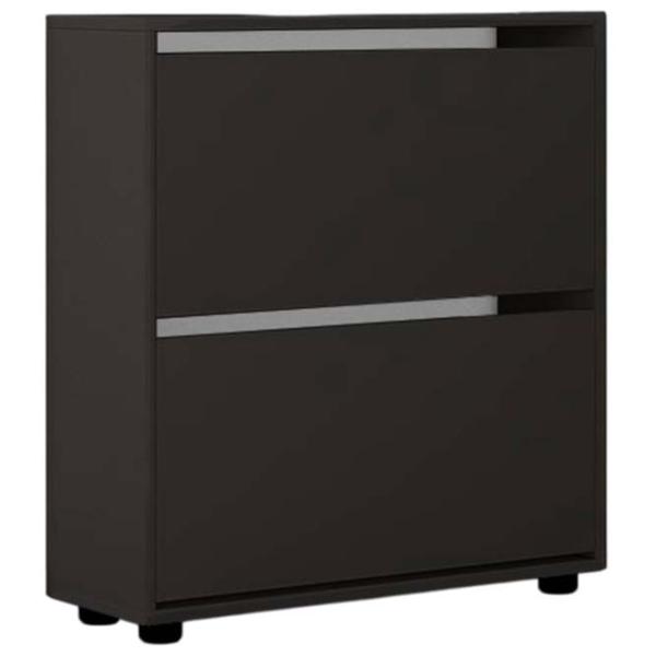 Dulap pentru încălțăminte Mobildor-Lux Leo 86 x 80 x 27 /Anthracite /Anthracite photo 1