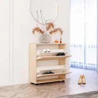 Обувной шкаф Mobildor-Lux Leo 86 x 80 x 27 см /Sonoma /Сонома photo 2