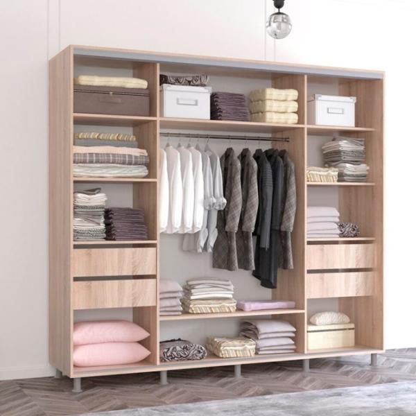 Dulap Mobildor-Lux Aron K 260 x 60 x 220 / PAL / Sonoma photo 3