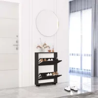 Обувной шкаф Mobildor-Lux LEO Slim 86 x 90 x 16см /Anthracite /Антрацит photo 2