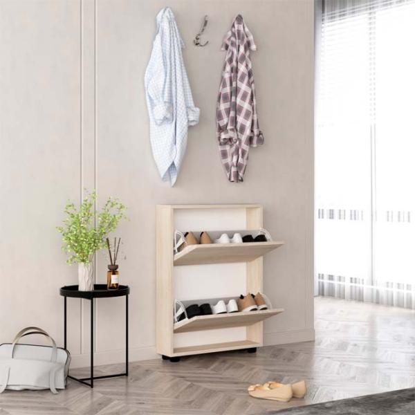 Dulap pentru încălțăminte Mobildor-Lux LEO Slim 86 x 90 x 16 /Sonoma /Sonoma photo 2 Dulap pentru încălțăminte Mobildor-Lux LEO Slim 86 x 90 x 16 /Sonoma /Sonoma photo 2