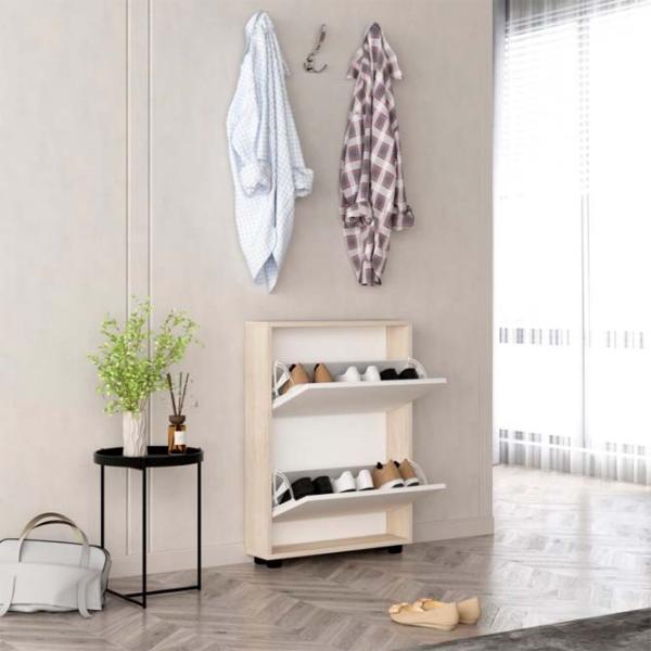 Dulap pentru încălțăminte Mobildor-Lux LEO Slim 86 x 90 x 16 /Sonoma /Sonoma photo 2 Dulap pentru încălțăminte Mobildor-Lux LEO Slim 86 x 90 x 16 /Sonoma /Sonoma photo 2