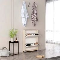 Dulap pentru încălțăminte Mobildor-Lux LEO Slim 86 x 90 x 16 /Sonoma /Sonoma photo 2