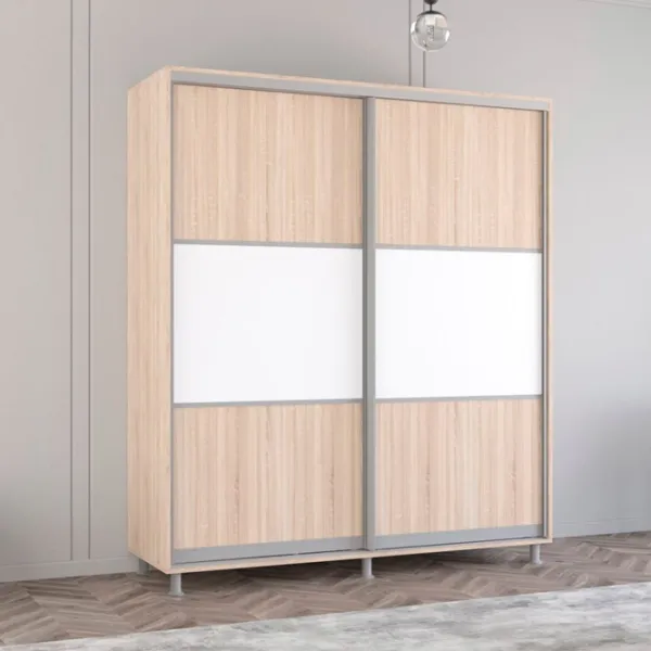 Dulap Mobildor-Lux Aron K 180 x 60 x 200 / PAL / Sonoma photo 3