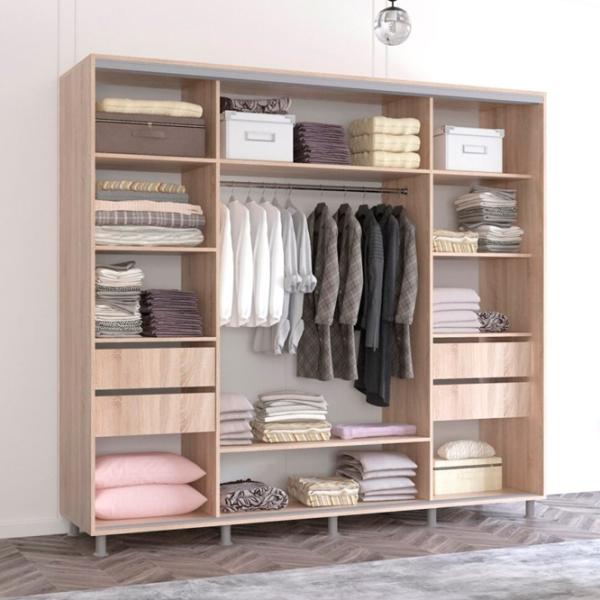 Dulap Mobildor-Lux Aron K 240 x 60 x 240 / PAL / Sonoma photo 3