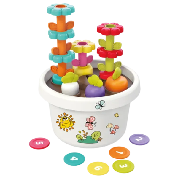 Joc educativ Hola Toys Vase with Flower 1+/ Joc de logică photo 1