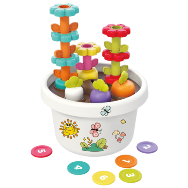 Joc educativ Hola Toys Vase with Flower 1+/ Joc de logică photo 1