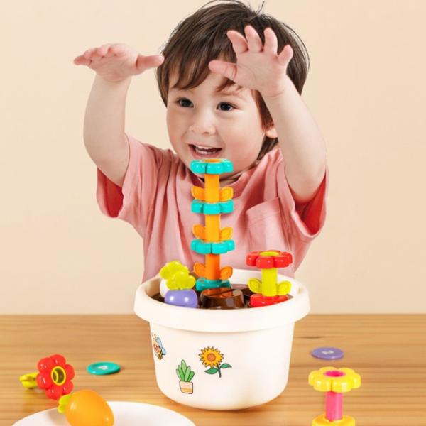 Joc educativ Hola Toys Vase with Flower 1+/ Joc de logică photo 2