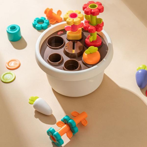 Joc educativ Hola Toys Vase with Flower 1+/ Joc de logică photo 3