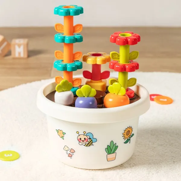 Joc educativ Hola Toys Vase with Flower 1+/ Joc de logică photo 4